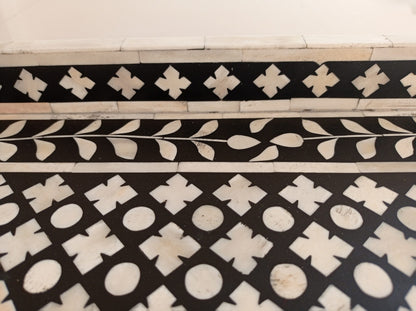 Handmade Customized Bone Inlay Rectangular Serving Tray