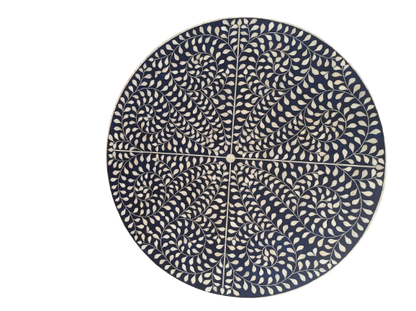 Handmade Customized Bone Inlay Round Coffee table