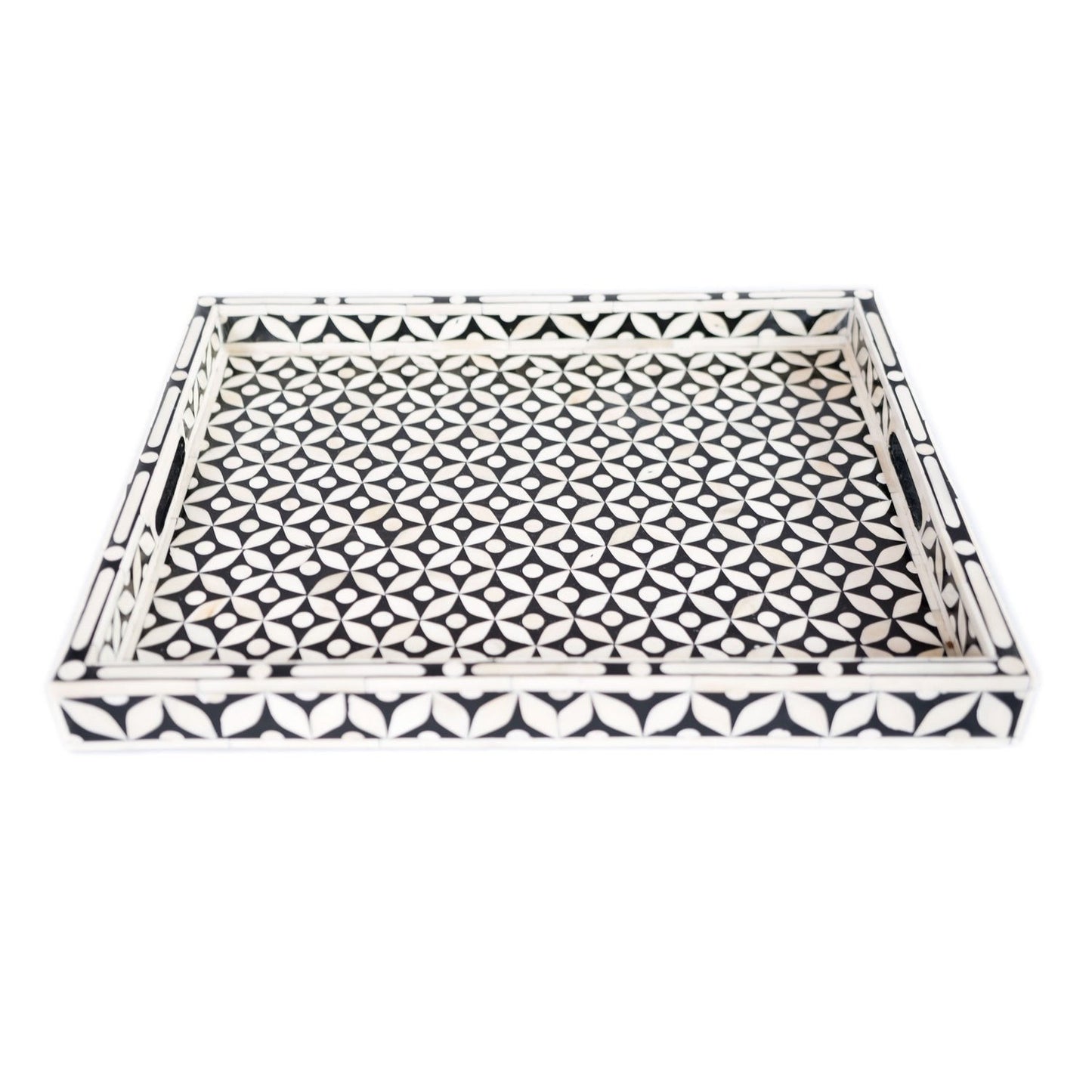 Handmade Customized Bone Inlay Serving Tray