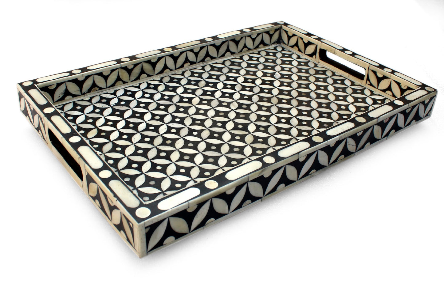Handmade Customized Bone Inlay Serving Tray