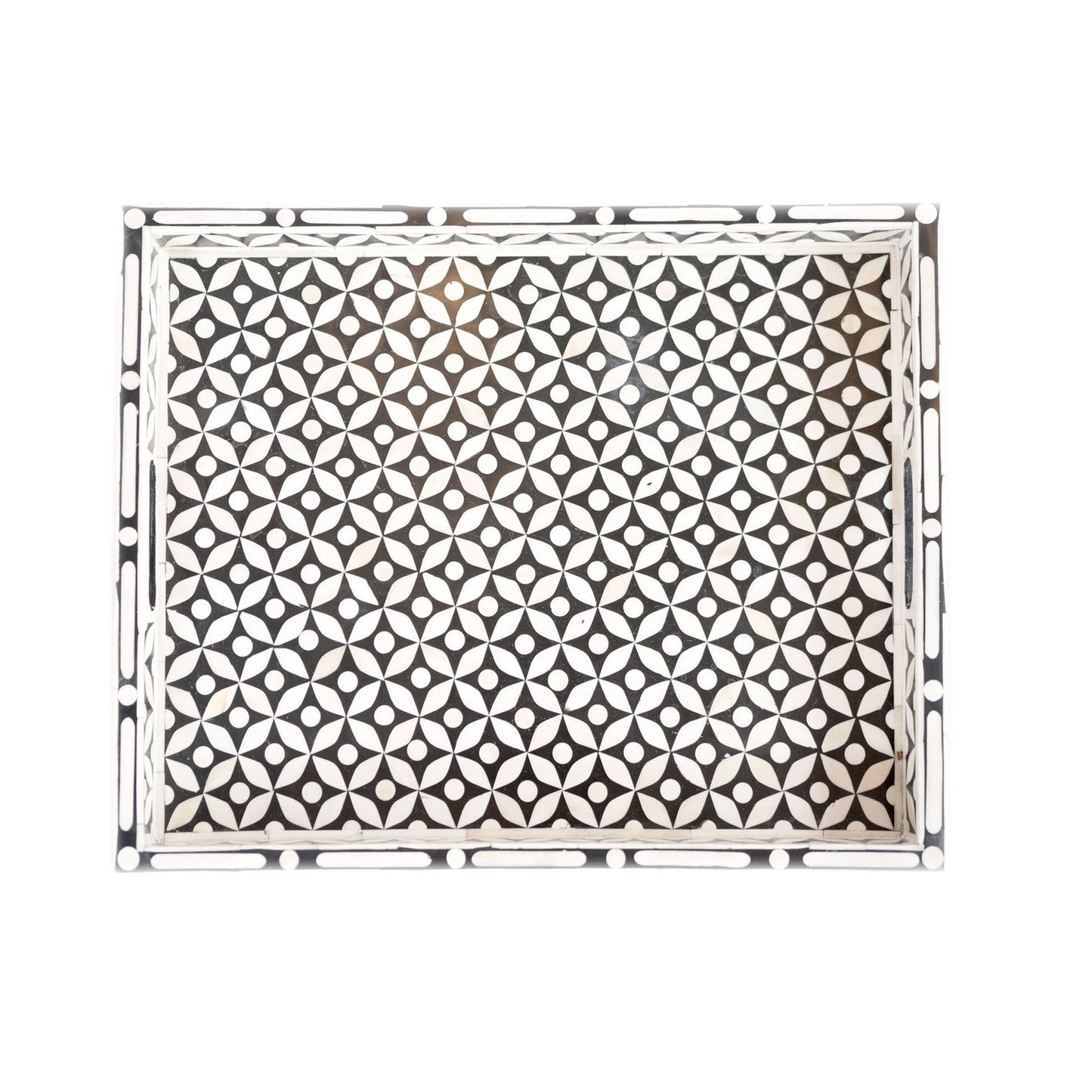 Handmade Customized Bone Inlay Serving Tray
