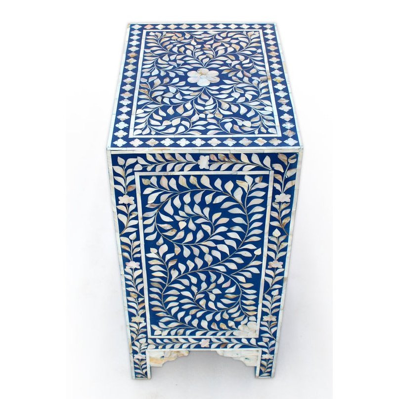 Handmade Customized Mother of Pearl Bedside Table