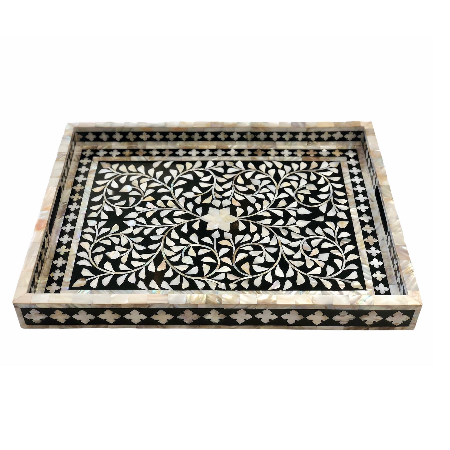 Handmade Customized Mother of Pearl Rectangular Serving Tray