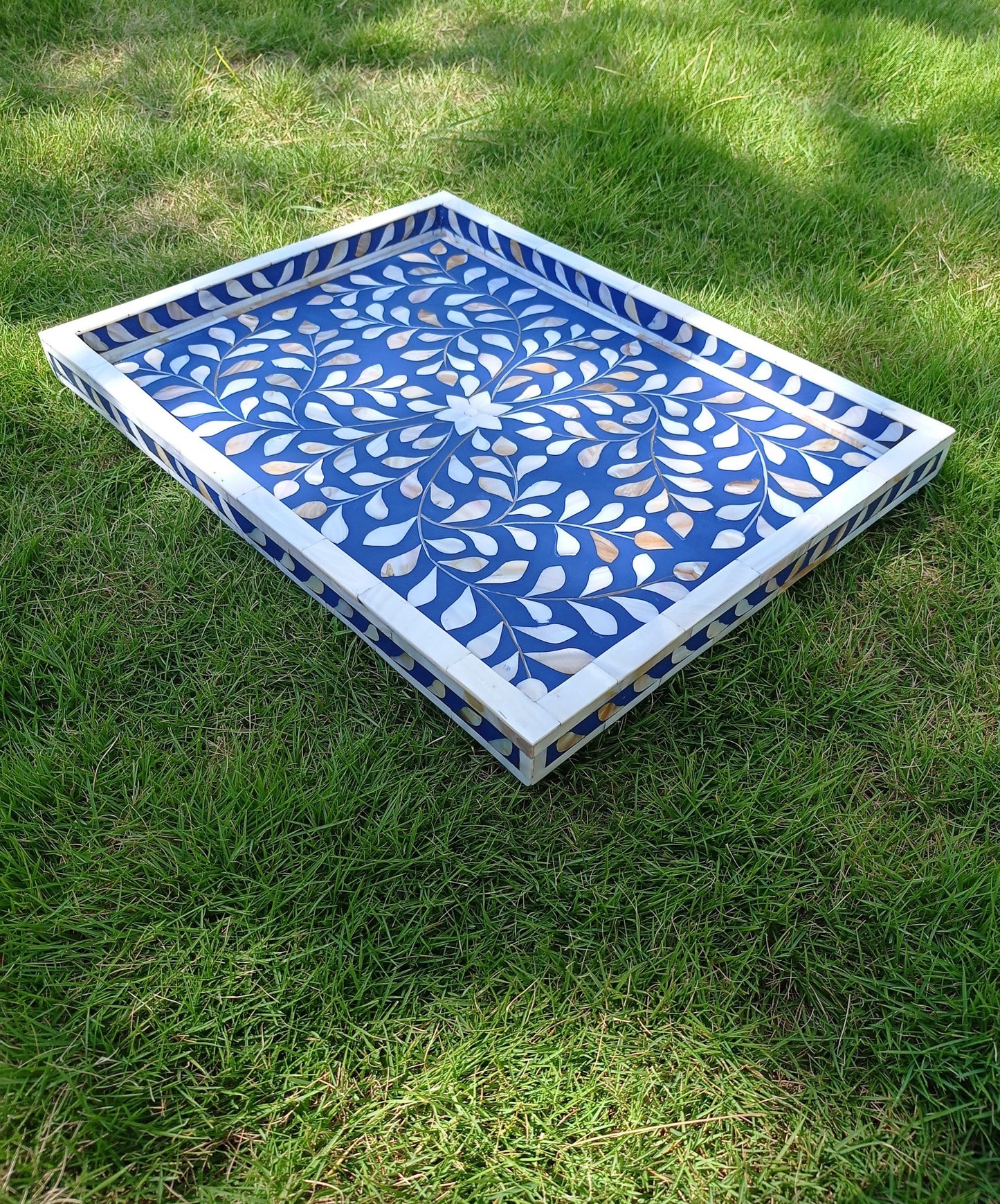 Handmade Customized Mother of Pearl Serving Tray