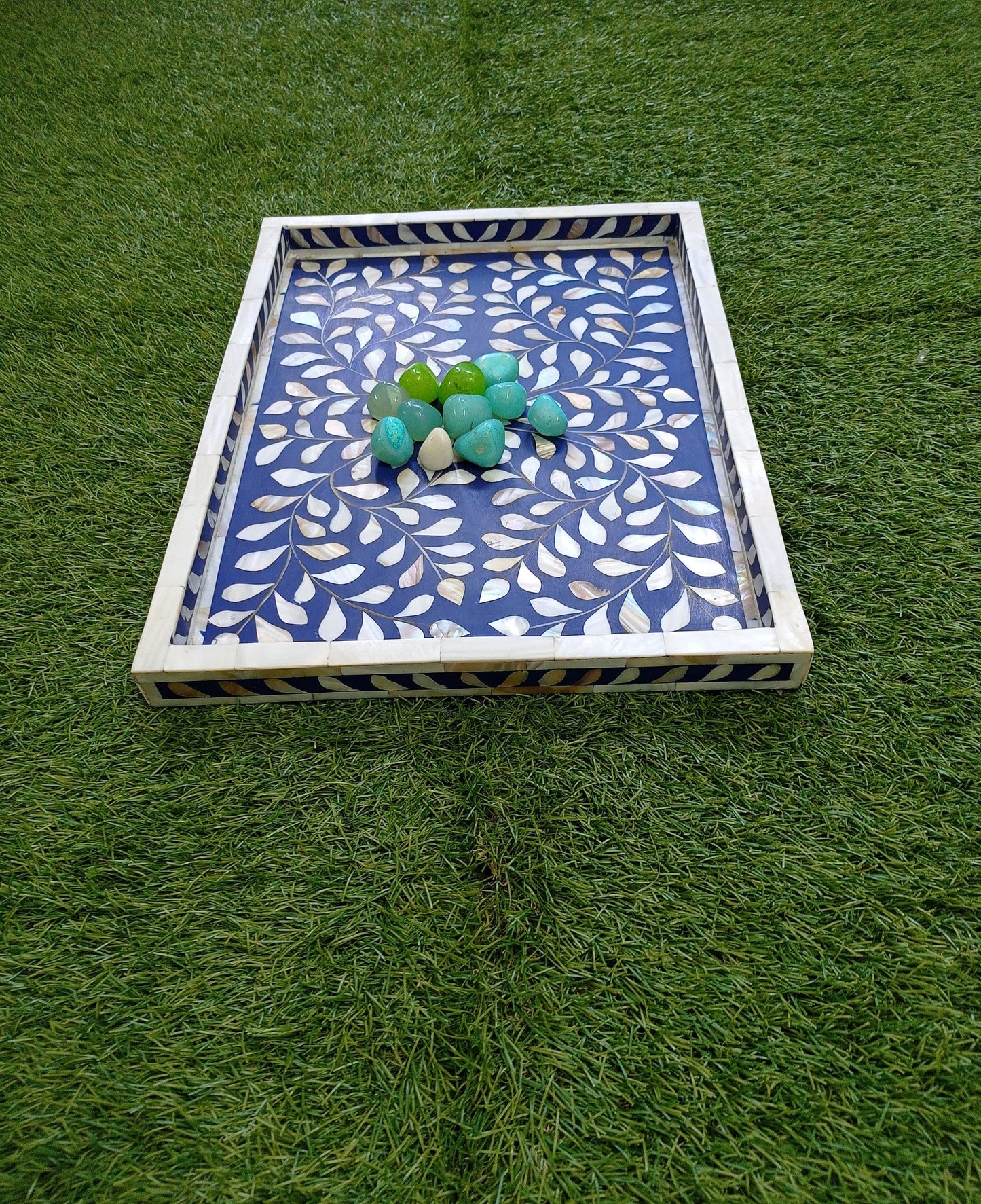 Handmade Customized Mother of Pearl Serving Tray