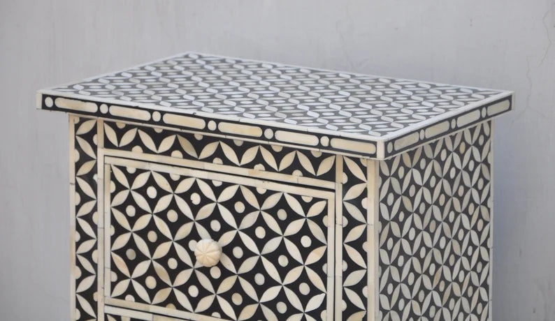 Black Star eye Pattern Nightstand