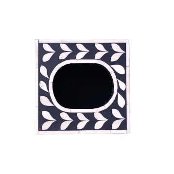 Artisan-made bone inlay tissue box with handcrafted floral detailing for modern, bohemian, and luxury interiors.